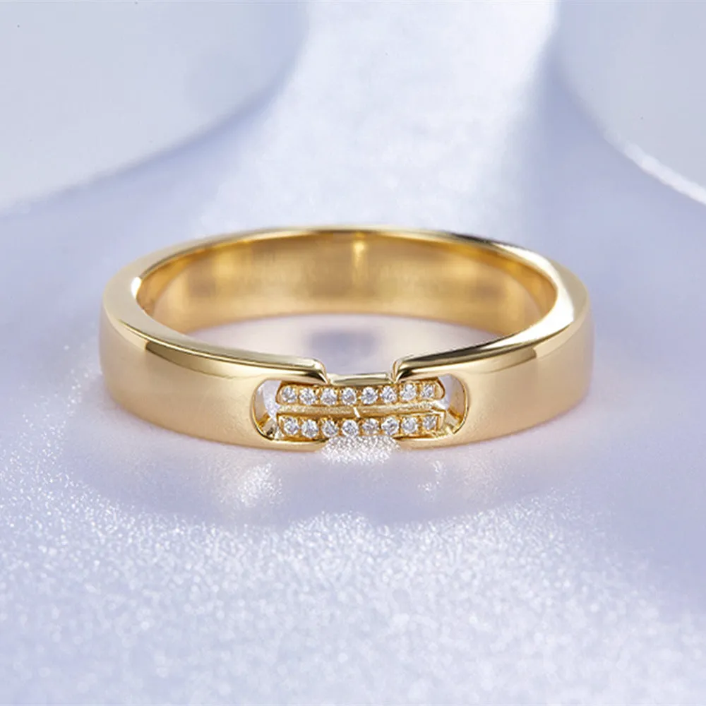 Love Link Diamond Wedding Ring Set
