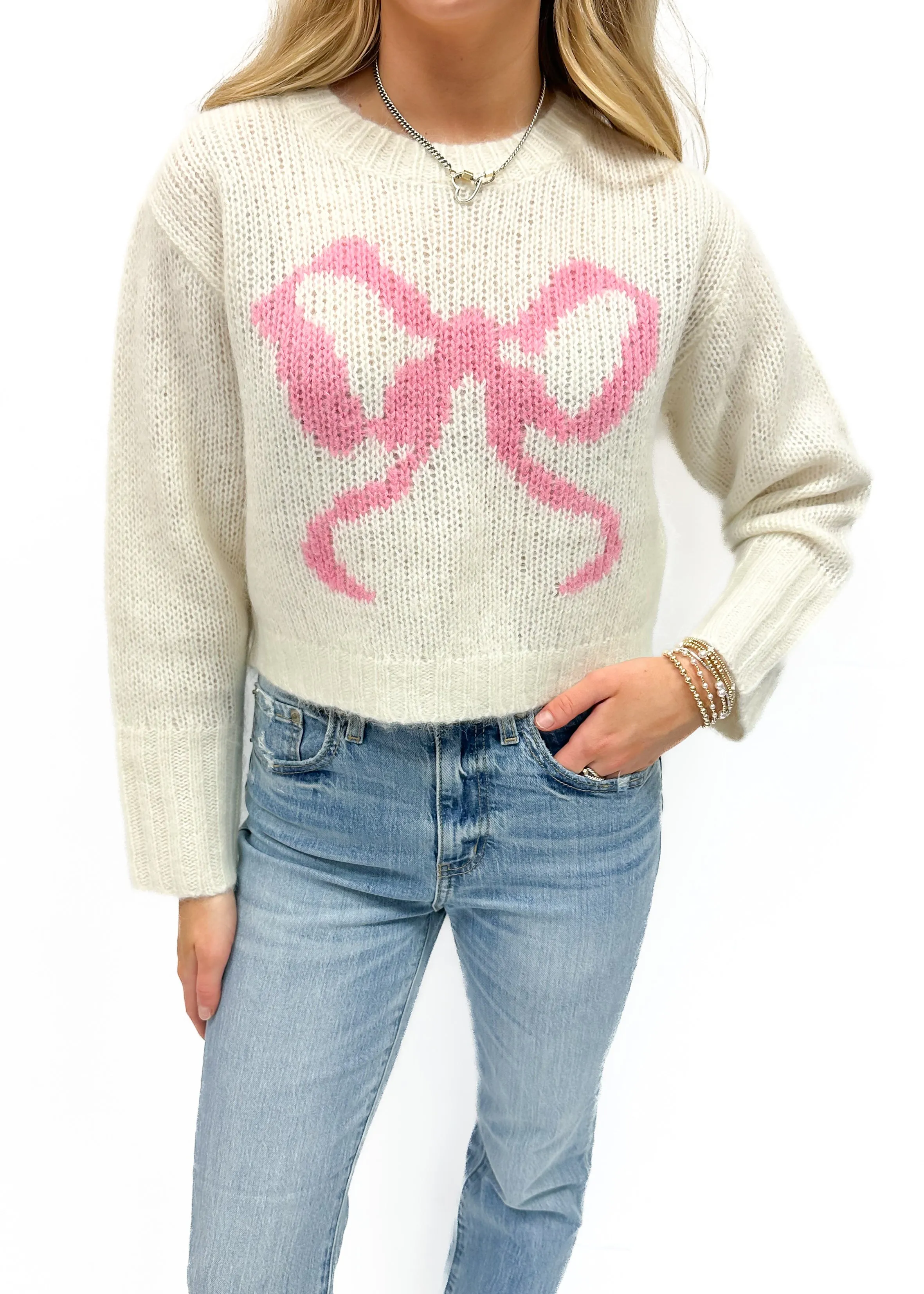 Love Shack Fancy Jorah Pullover - Snowflake Kiss