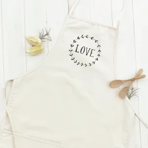 Love Simple Wreath - Women's Apron