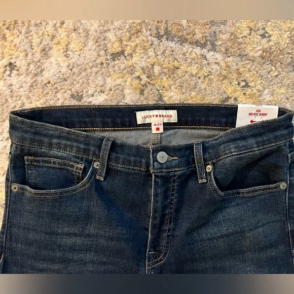 Lucky Brand Ava Mid Rise Skinny Jean 10/30 R Advanced Stretch