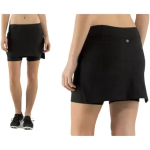 Lululemon Women's Black Second Chance Skort Size 8 Short Built in Shorts
