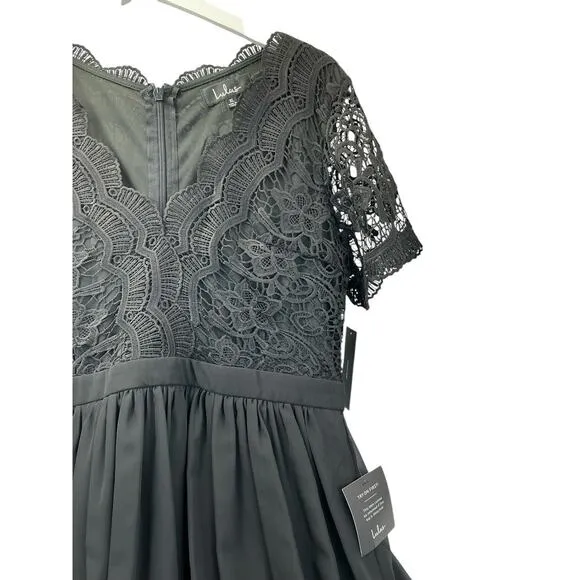 lulus black lace women's cocktail dress size XL New NWT