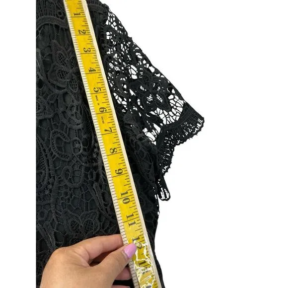 lulus black lace women's cocktail dress size XL New NWT