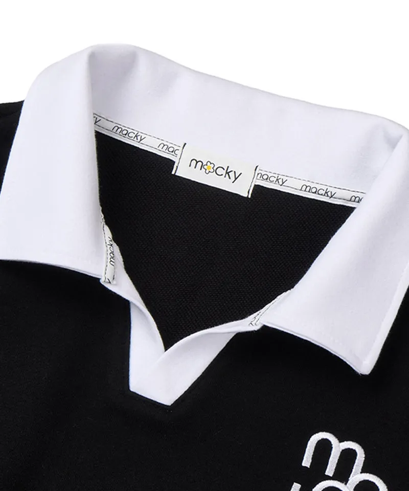 MACKY Golf: Coloring Delight Half Sweatshirt - Black