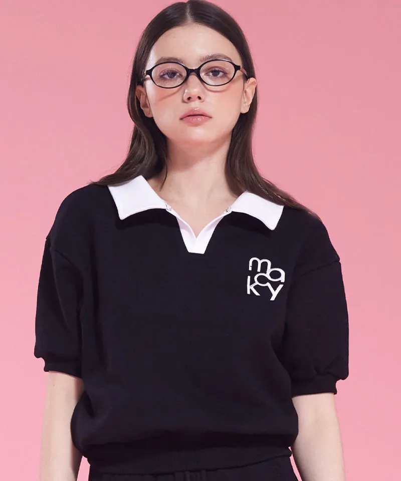 MACKY Golf: Coloring Delight Half Sweatshirt - Black