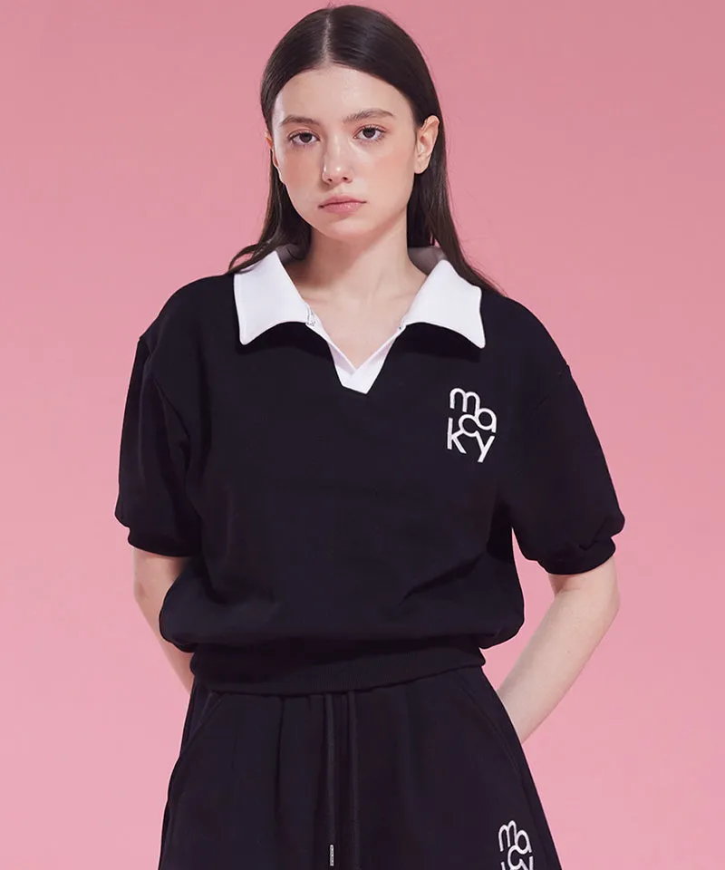 MACKY Golf: Coloring Delight Half Sweatshirt - Black