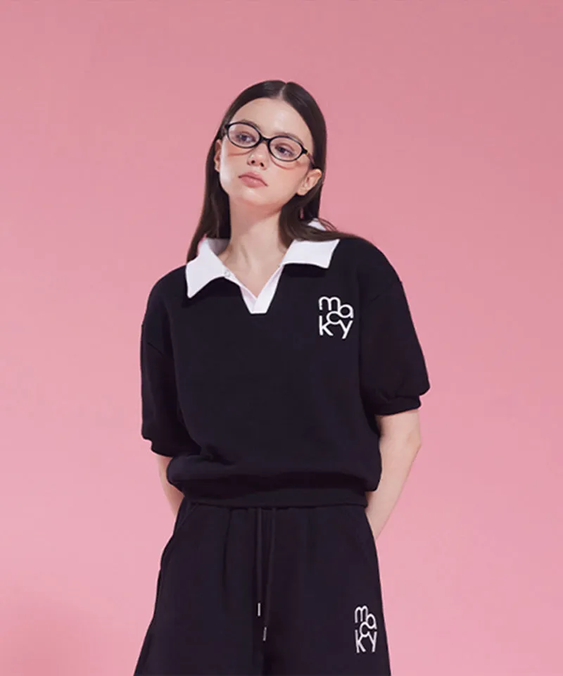 MACKY Golf: Coloring Delight Half Sweatshirt - Black