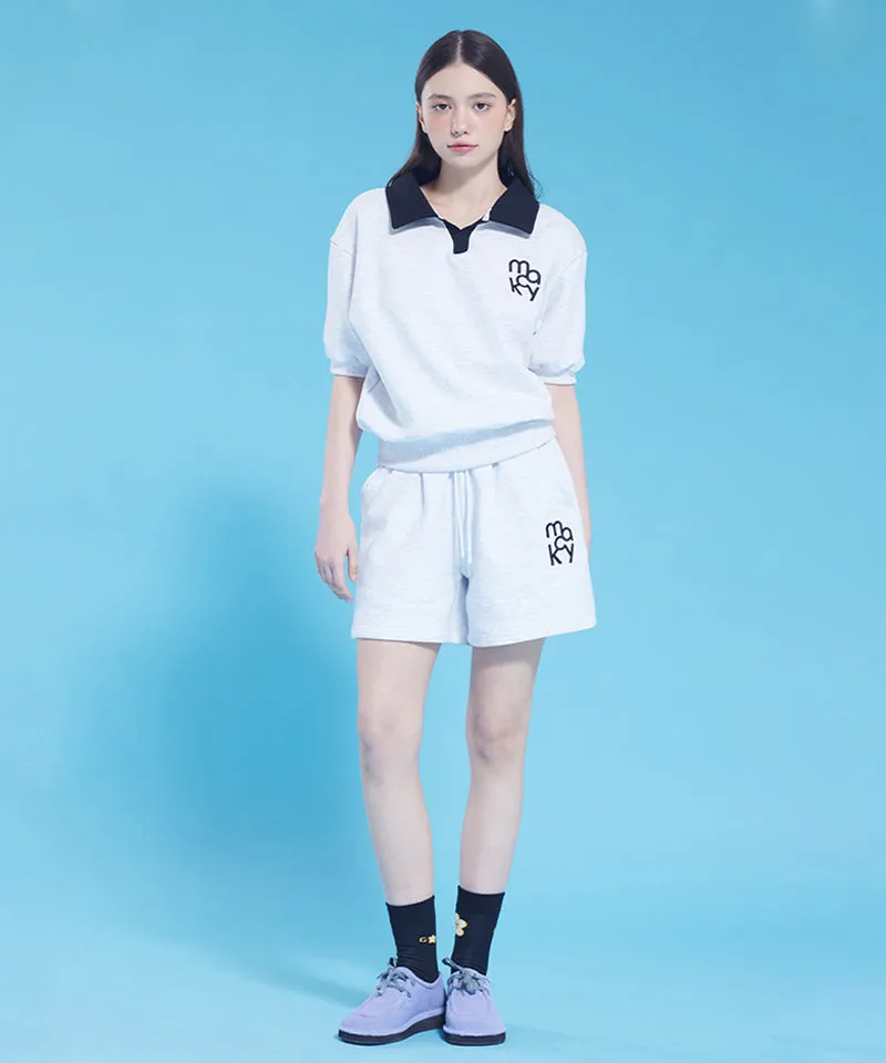 MACKY Golf: Coloring Delight Half Sweatshirt - Light Gray