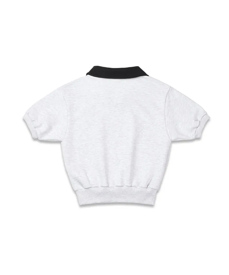 MACKY Golf: Coloring Delight Half Sweatshirt - Light Gray