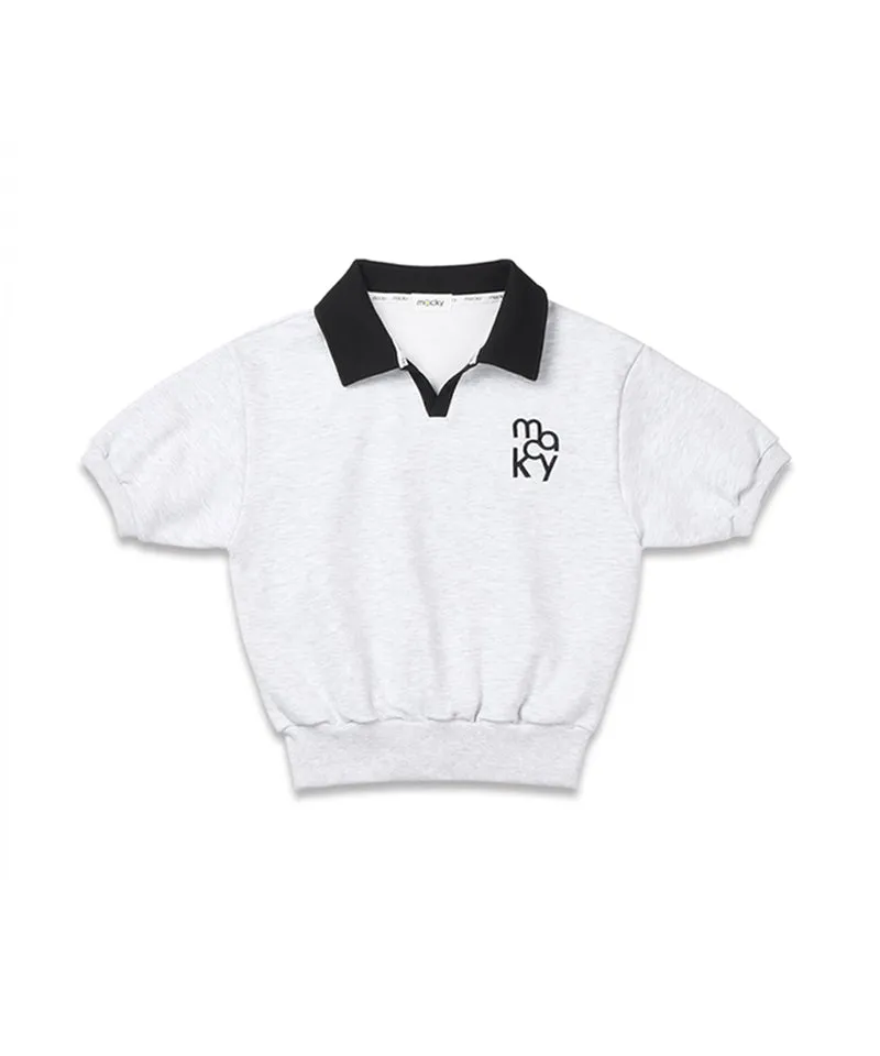 MACKY Golf: Coloring Delight Half Sweatshirt - Light Gray