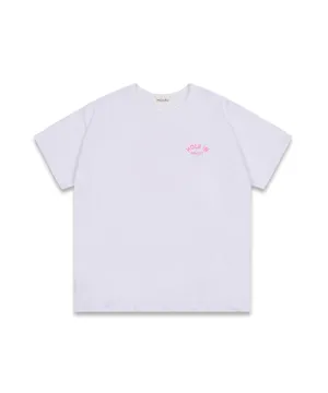 MACKY Golf: Hole-In Cup T-Shirt - White-Pink