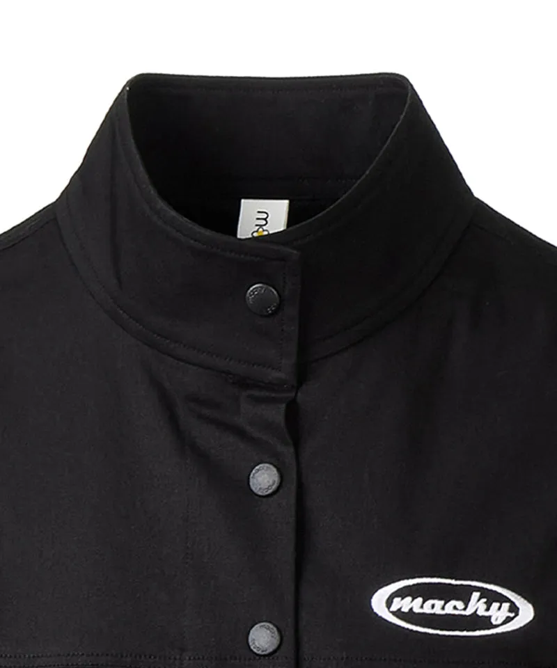 MACKY Golf: Hole In Half Neck Jumpsuit - Black
