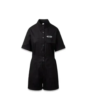 MACKY Golf: Hole In Half Neck Jumpsuit - Black