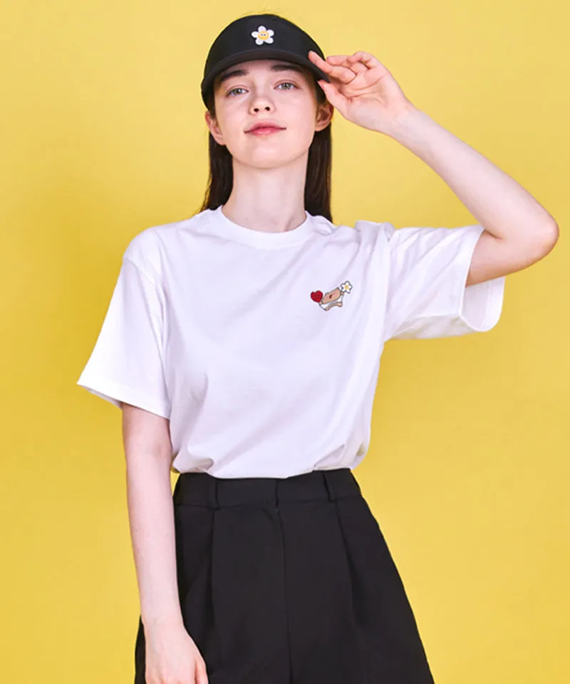 MACKY Golf: Wadada Bear Happy T-Shirt - White