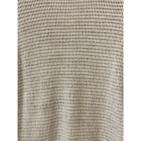 Madewell Speckled Open Knit Sweater Small Wide Sleeve Cottage Slouchy Oversized