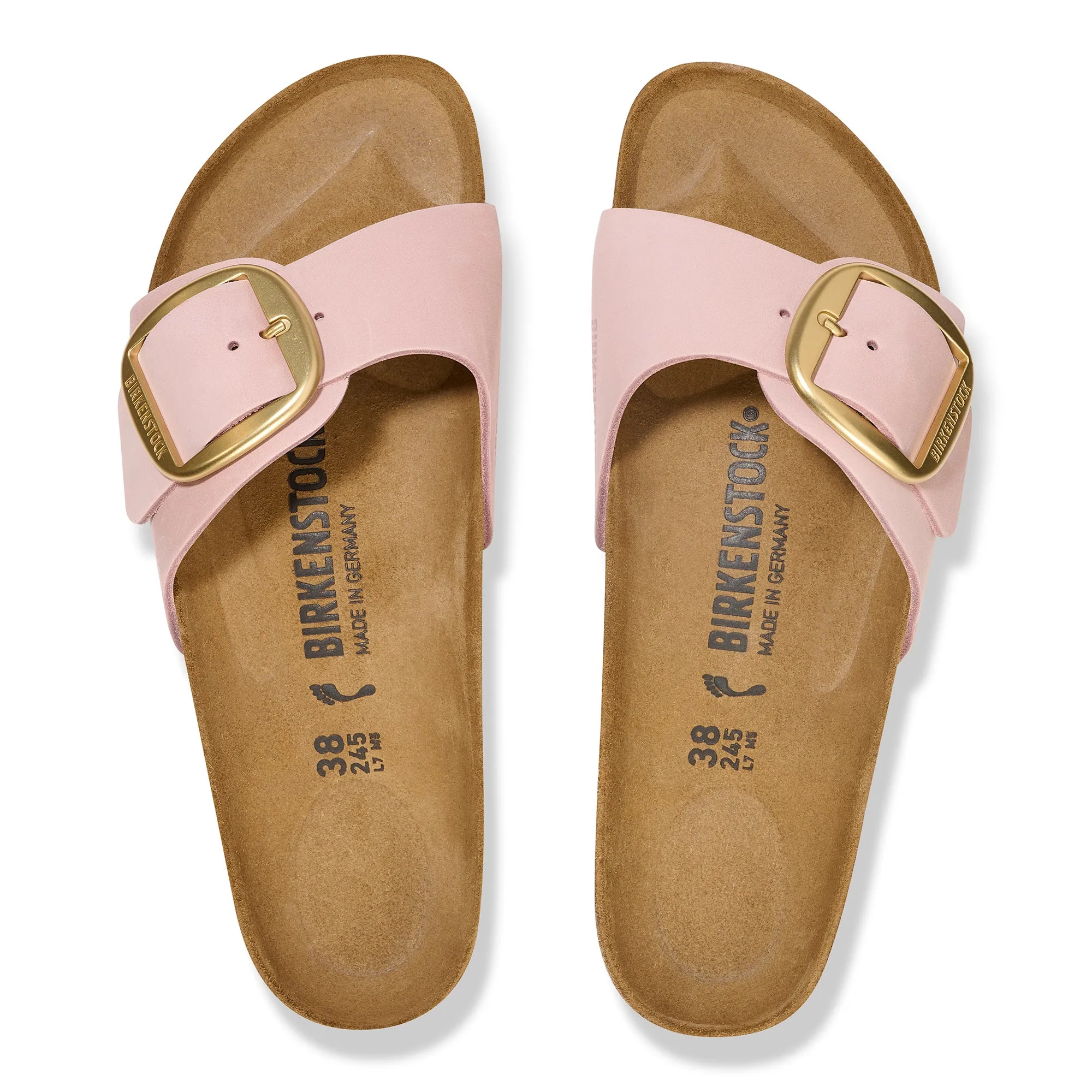 Madrid Big Buckle	(Soft Pink Nubuck)