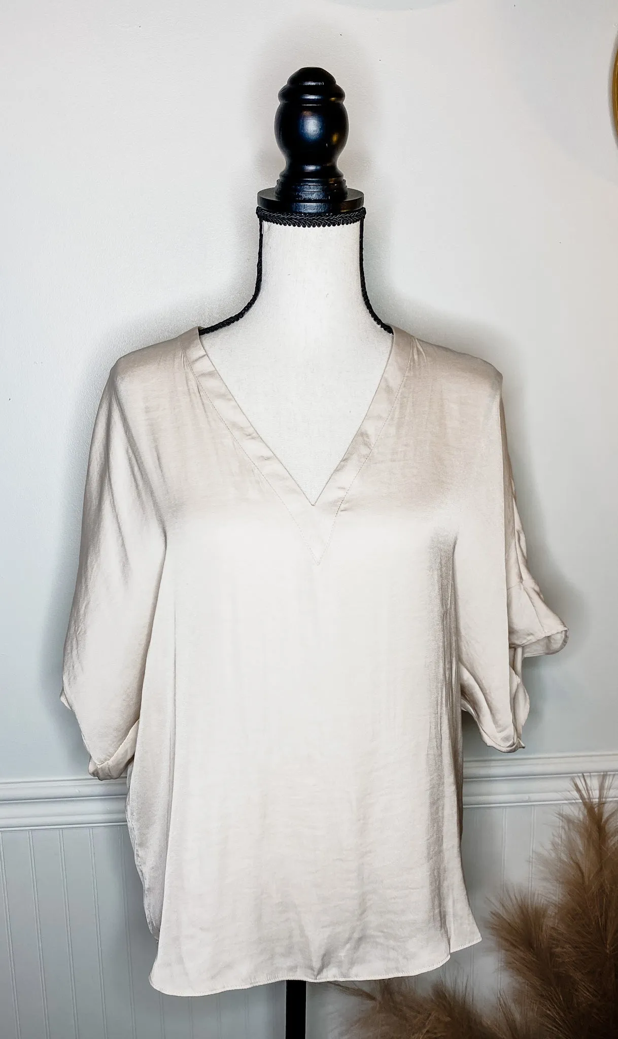 Making Moves V Neck Top
