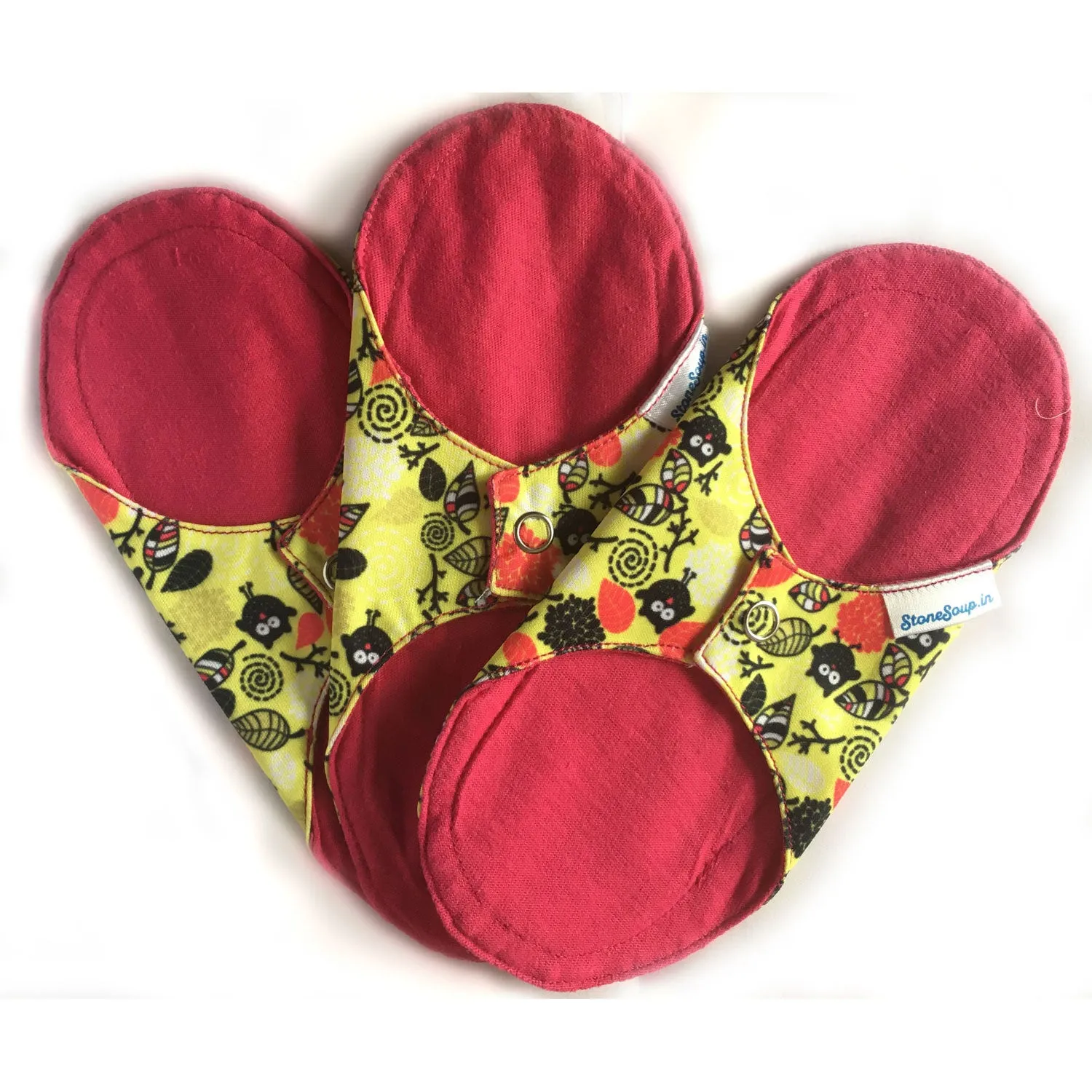 Mandya Reusable Cloth Panty Liners (set of 3)