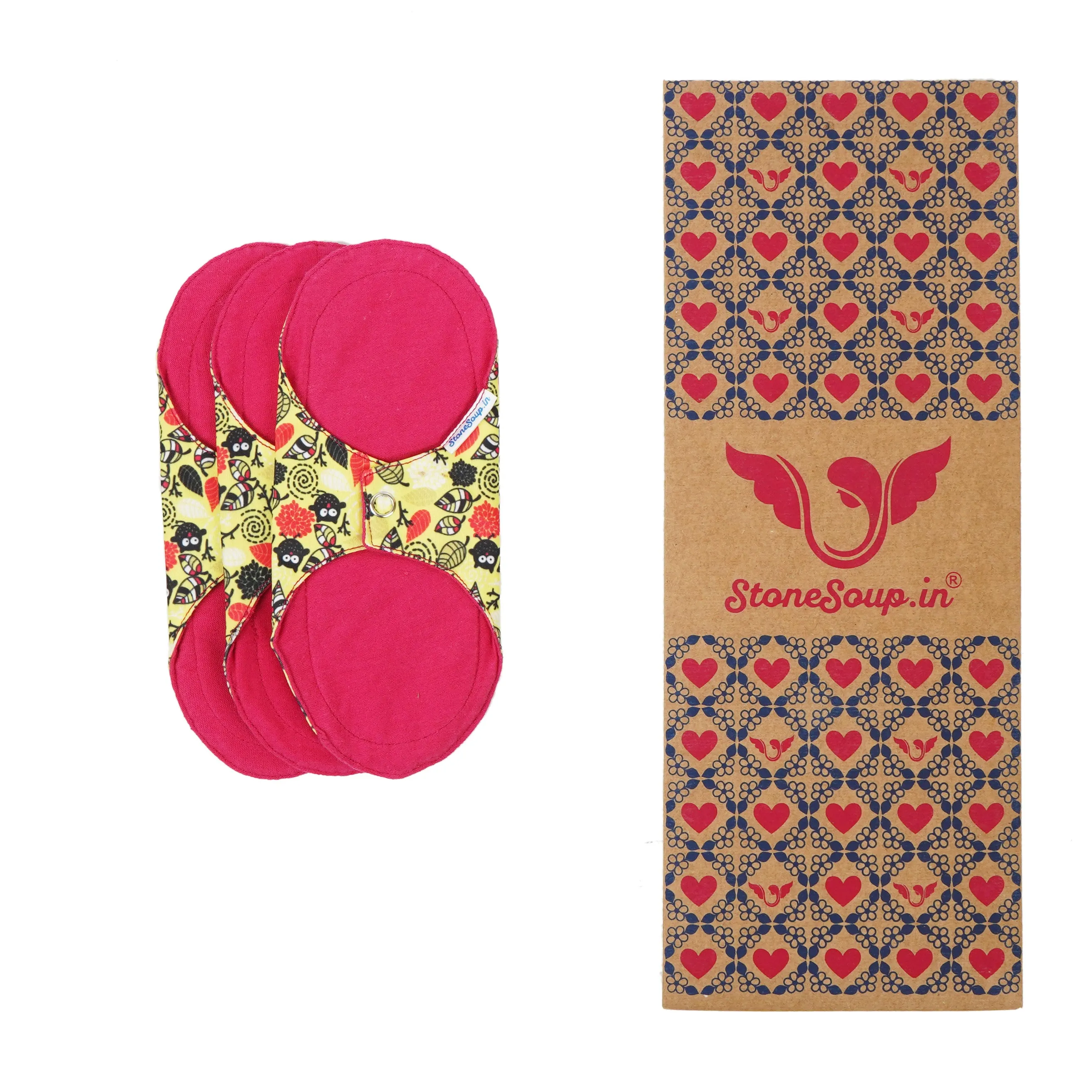 Mandya Reusable Cloth Panty Liners (set of 3)