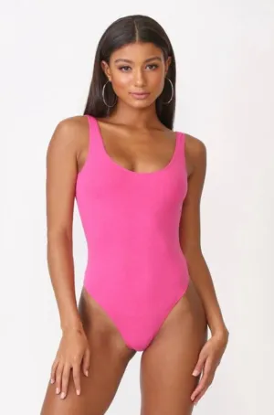 Marbella Fuchsia Tank Bodysuit