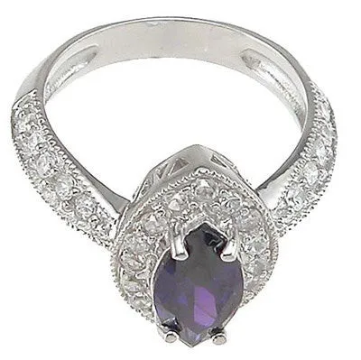 Marquise Cut Engagement Ring Eternity Wedding Band Womens Simulated Diamond 925 Sterling Silver