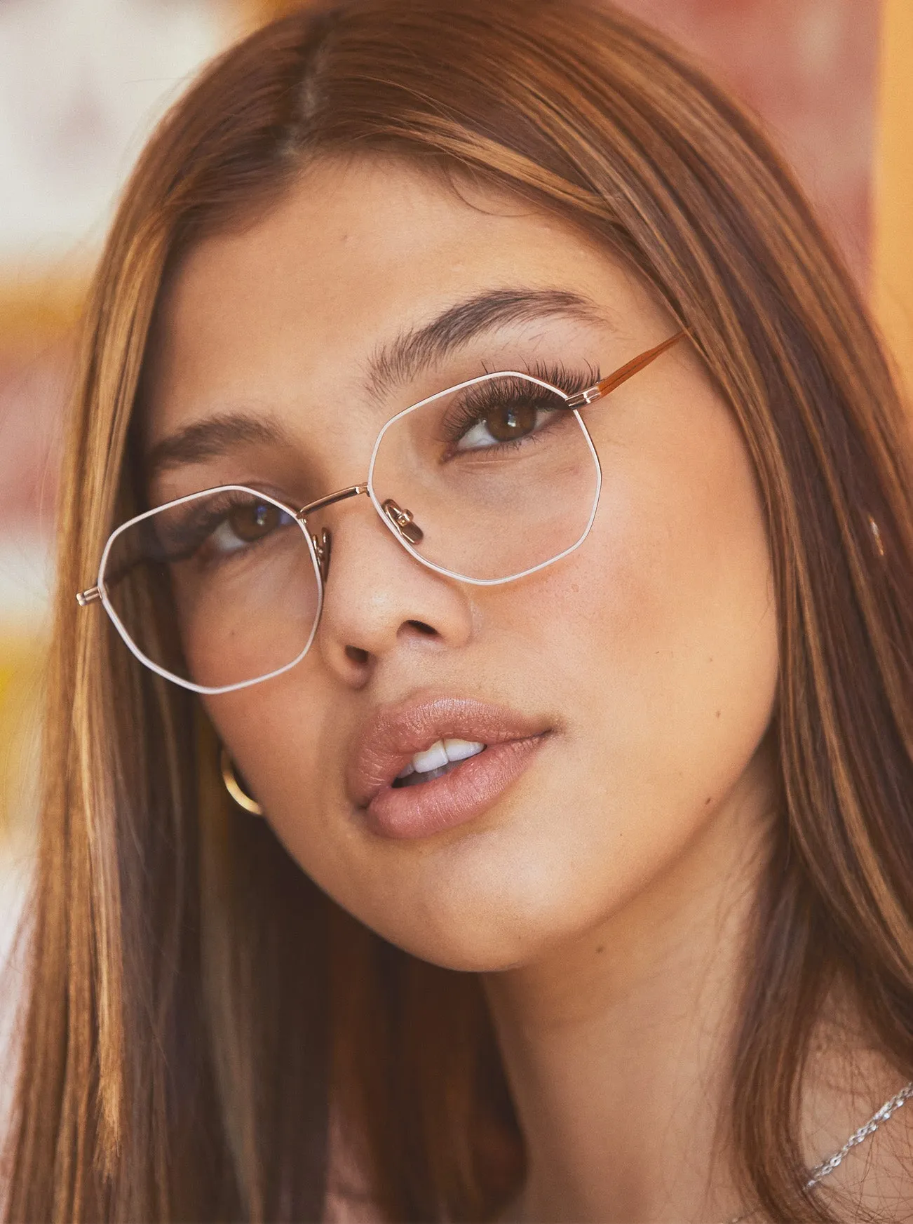MAYLIN-Brushed Light Gold   Khaki / Clear