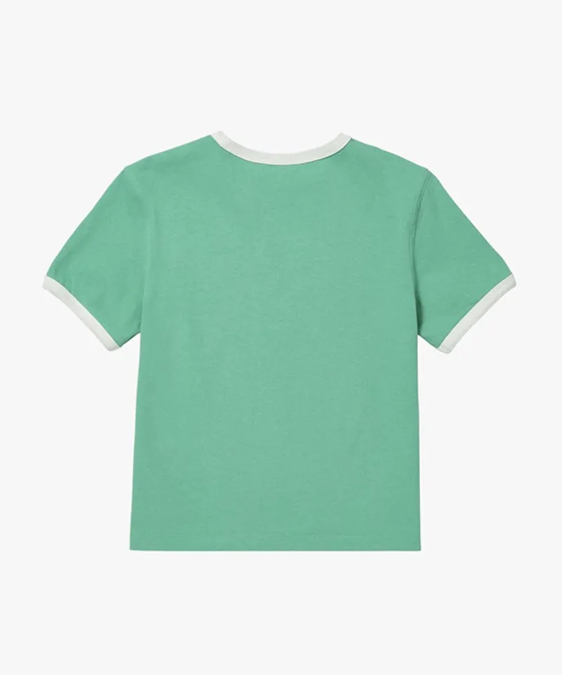 MCC Women's Color Block Tiny Cat Tee - Light Green