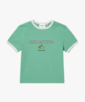 MCC Women's Color Block Tiny Cat Tee - Light Green