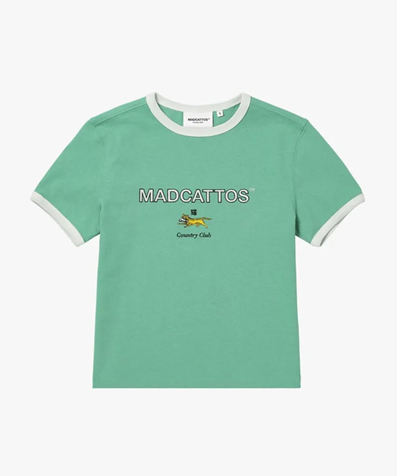 MCC Women's Color Block Tiny Cat Tee - Light Green