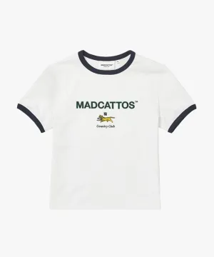 MCC Women's Color Block Tiny Cat Tee -  White