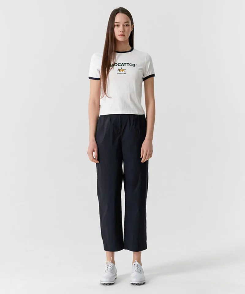 MCC Women's Color Block Tiny Cat Tee -  White