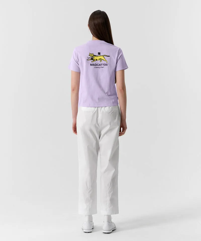 MCC Women's Solid Big Cat Tee - Lavender
