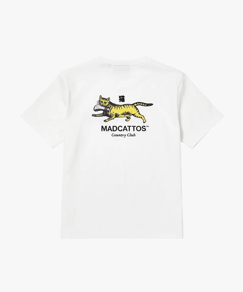 MCC Women's Solid Big Cat Tee - White
