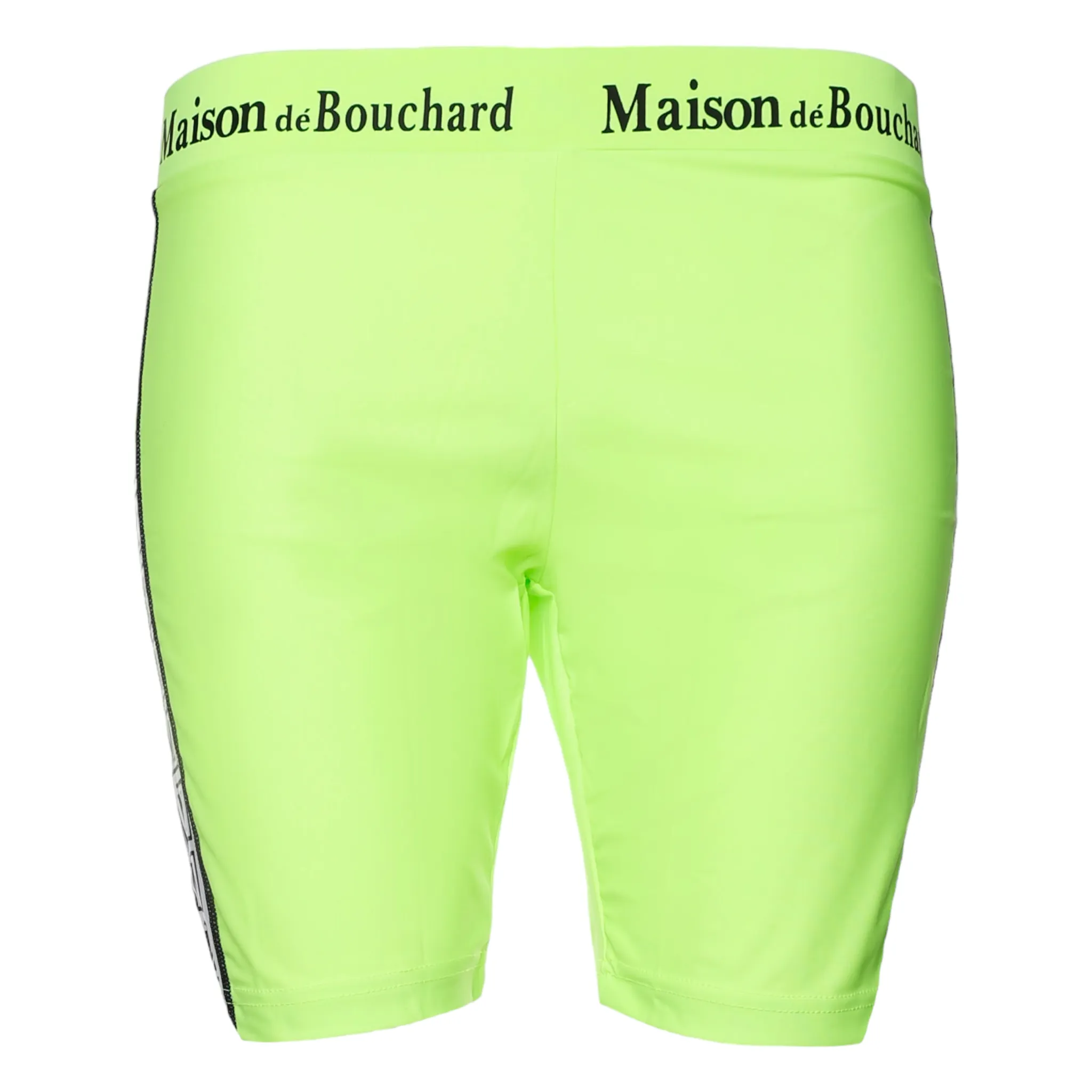 MDB Brand Women's Tape Logo Biker Shorts - Neon