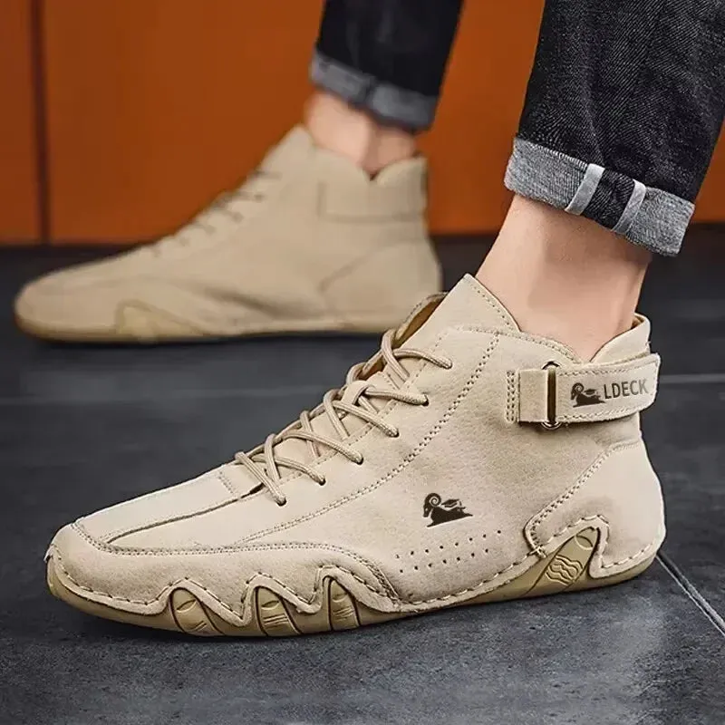 Men's Genuine Leather  Winter Warm Boots