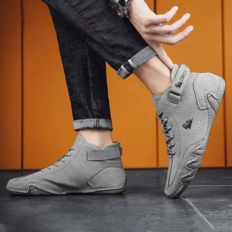 Men's Genuine Leather  Winter Warm Boots