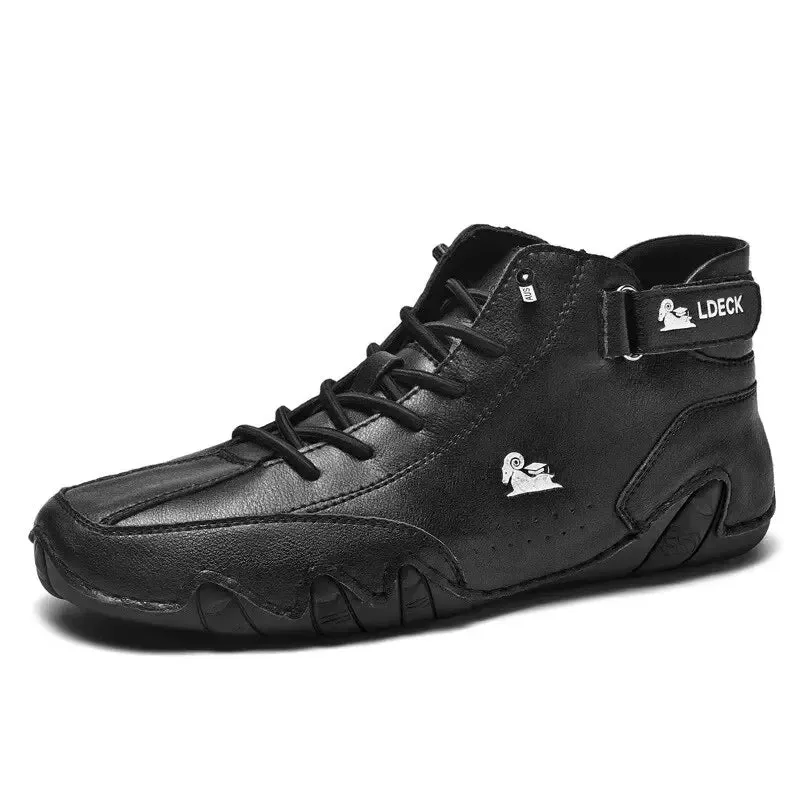 Men's Genuine Leather  Winter Warm Boots
