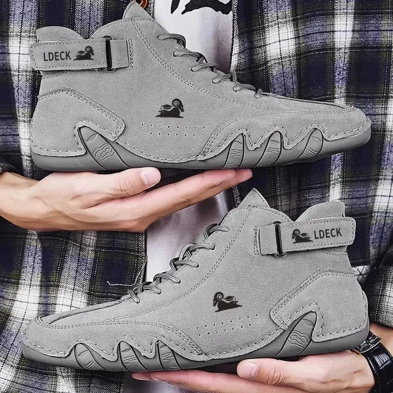 Men's Genuine Leather  Winter Warm Boots