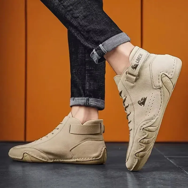 Men's Genuine Leather  Winter Warm Boots