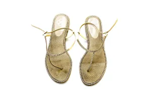 Metallic Silver Sandals - Women's