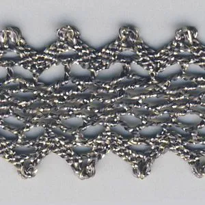 Metallic Torchon Lace #6 Green Gold