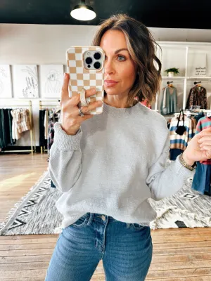 Metro Drop Shoulder Slub Sweater