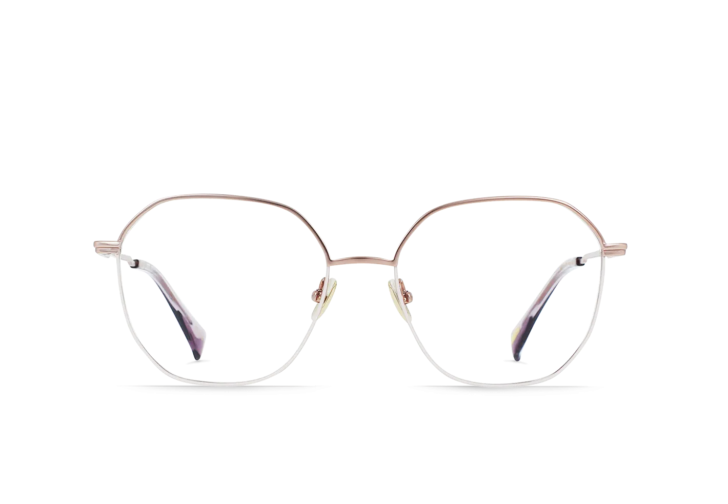 MIKA-Satin Light Rose Gold / Hazy Lilac / Clear