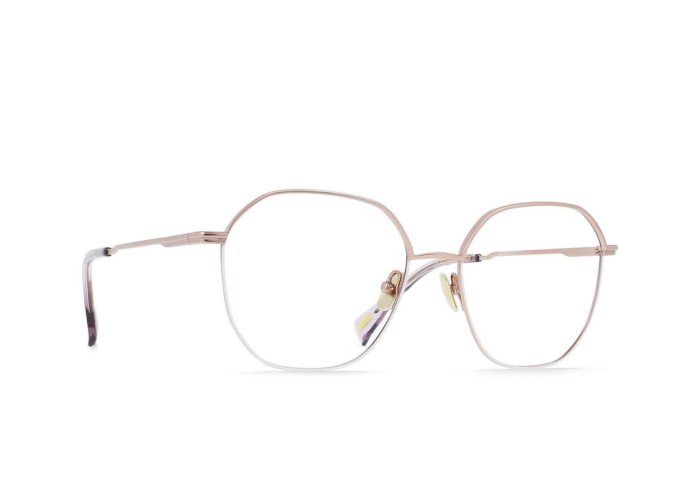 MIKA-Satin Light Rose Gold / Hazy Lilac / Clear