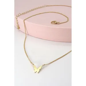 Mini Butterfly Pendant Necklace
