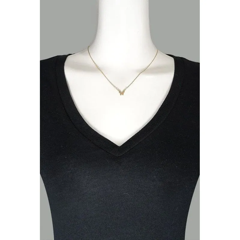 Mini Butterfly Pendant Necklace
