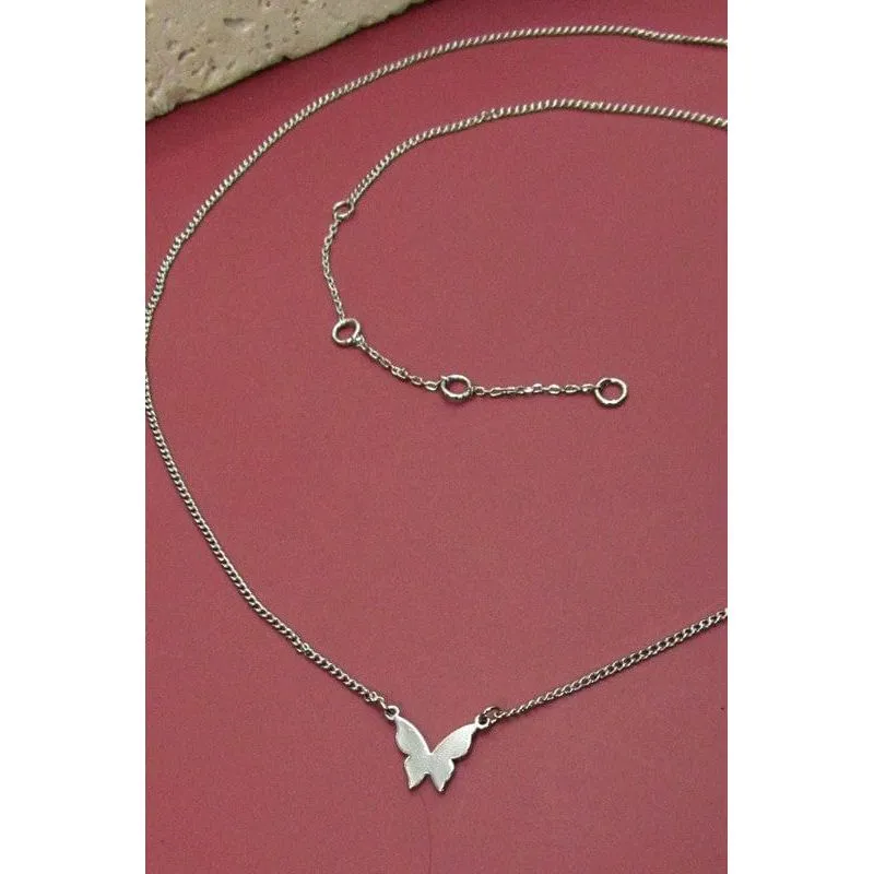Mini Butterfly Pendant Necklace