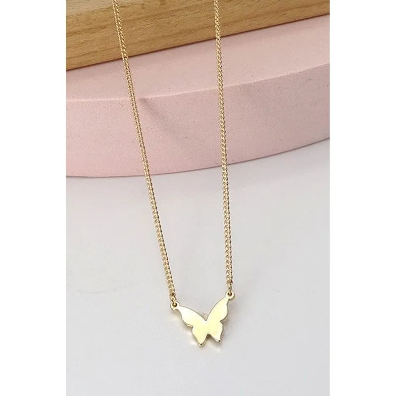 Mini Butterfly Pendant Necklace