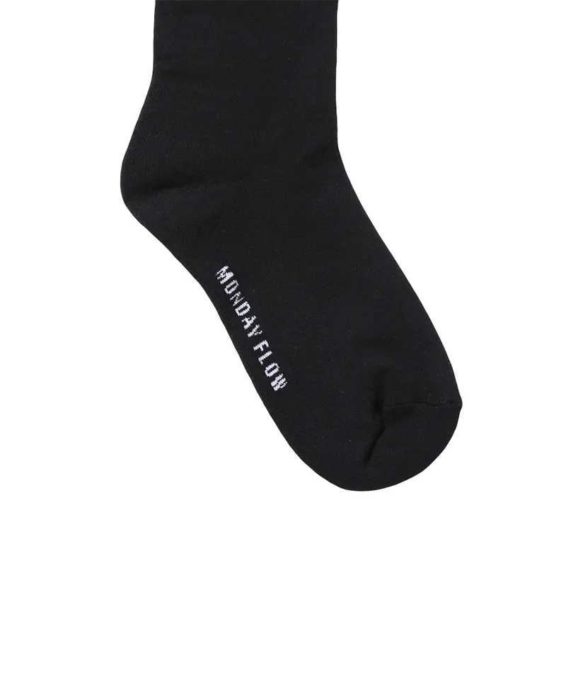 Monday Flow Women's Line Color Scheme Knee Socks - Black