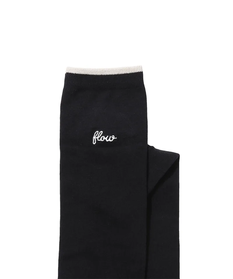 Monday Flow Women's Line Color Scheme Knee Socks - Black